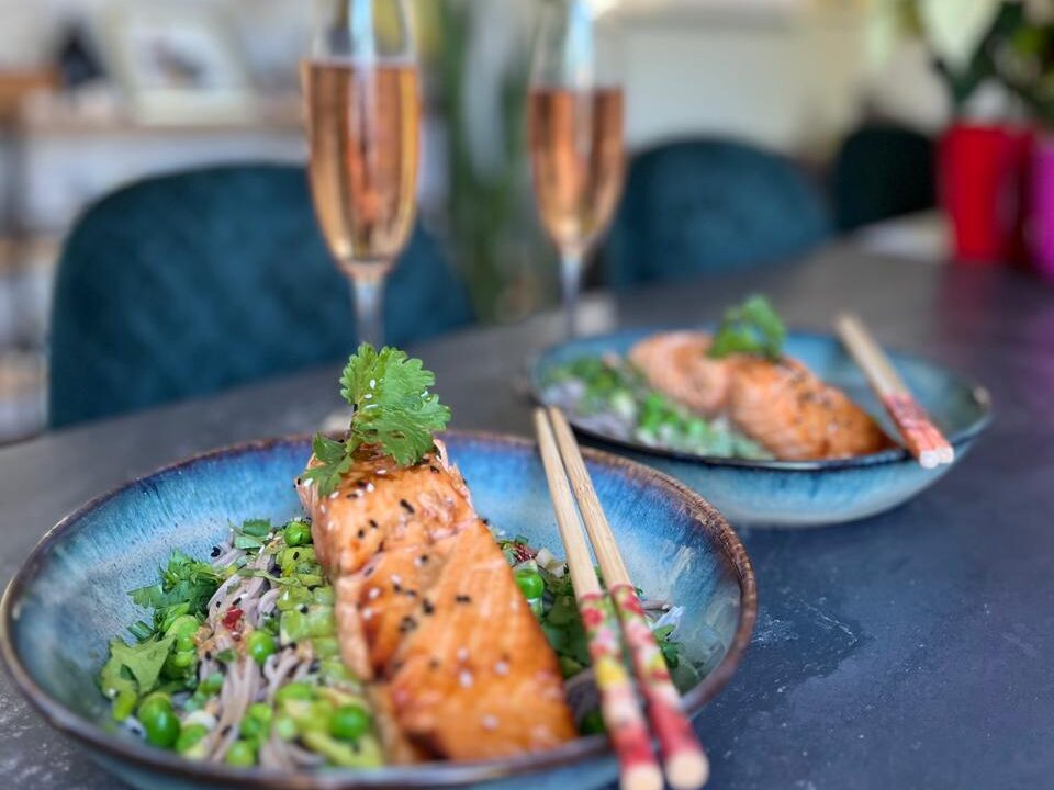Salmon and soba noodle meal kit
