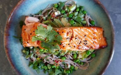 Salmon, Edamame & Soba Noodle Salad